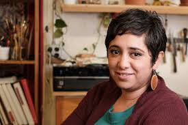 Photograph of Michigan based artist Alynn Guerra